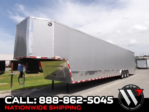 Silver 2026 Hook & Line Cargo 8.5X53 TTA Gooseneck for sale in Cochran, GA