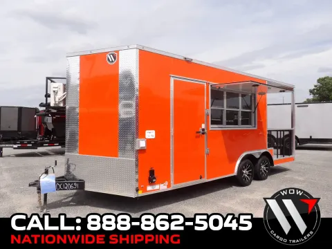 Orange 2027 Diamond Cargo 8.5X20 BBQ Custom for sale in Cochran, GA