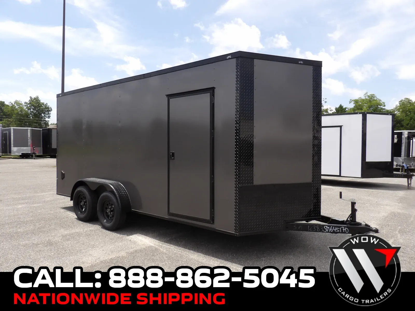 Black 2027 Southern Made Trailers 7X16 TA Custom for sale in Cochran, GA