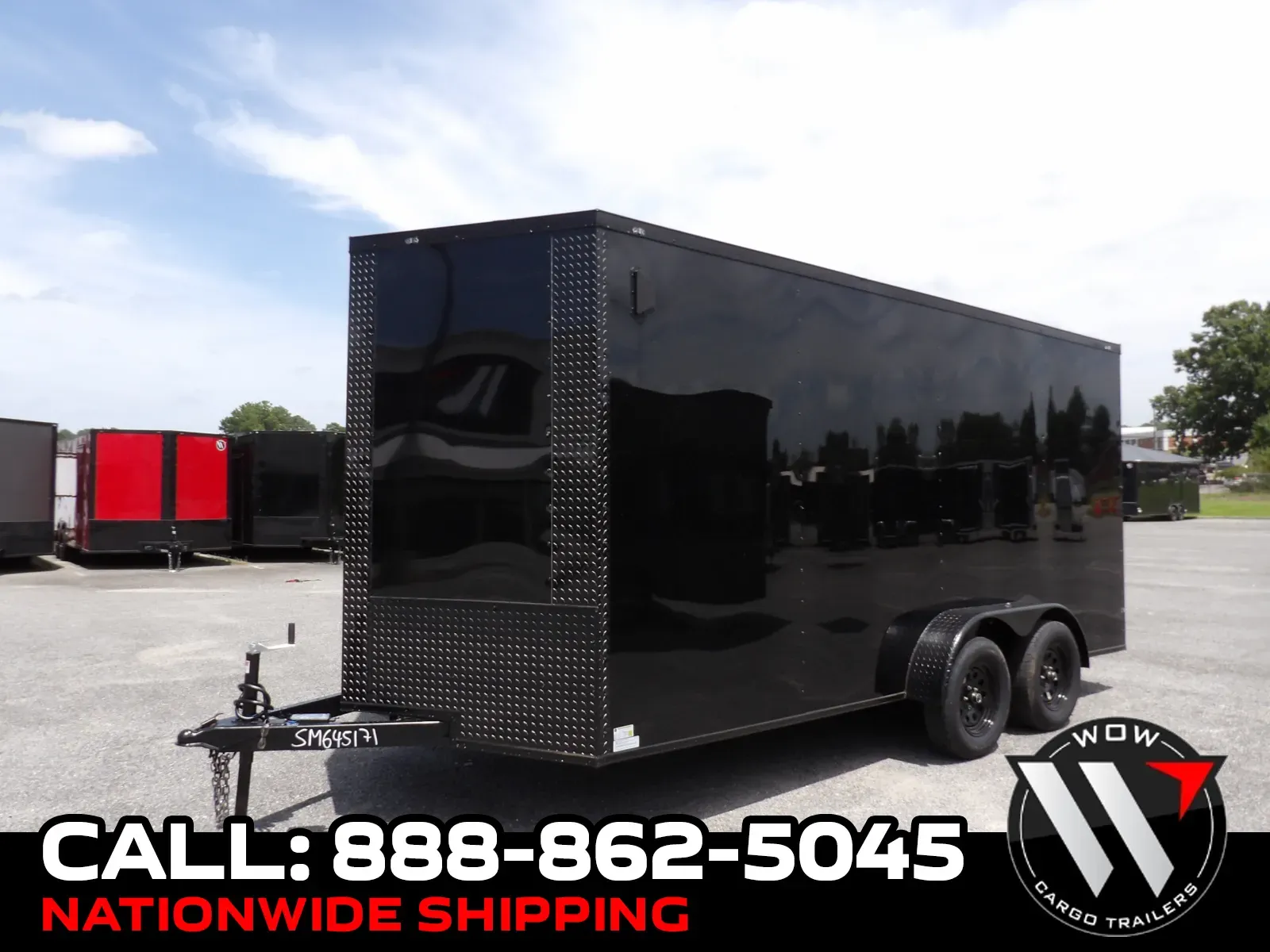 Black 2027 Southern Made Trailers 7X16 TA Custom for sale in Cochran, GA