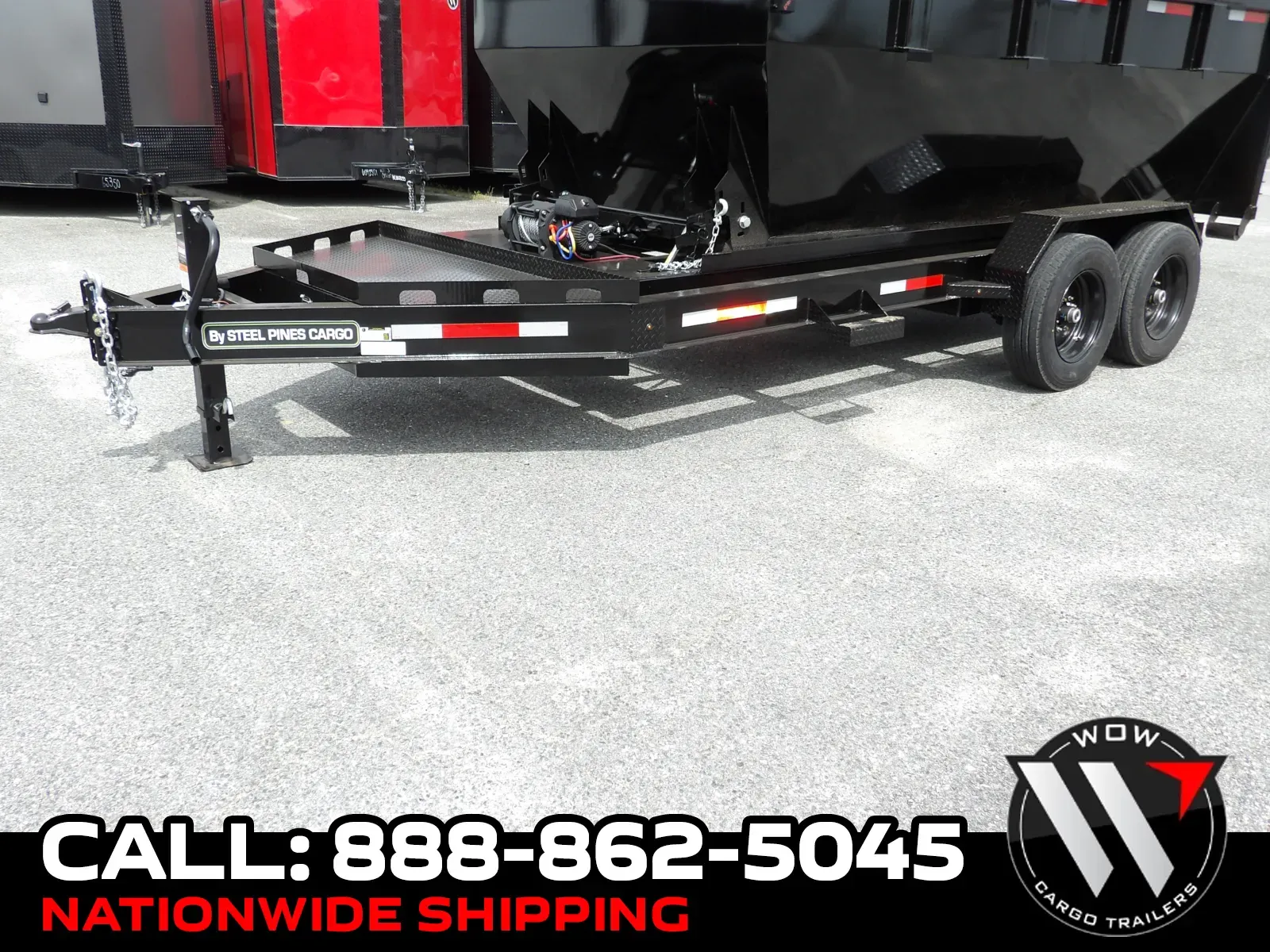 Black 2026 Steel Pines Cargo 14' BP Roll Off Trailer for sale in Cochran, GA