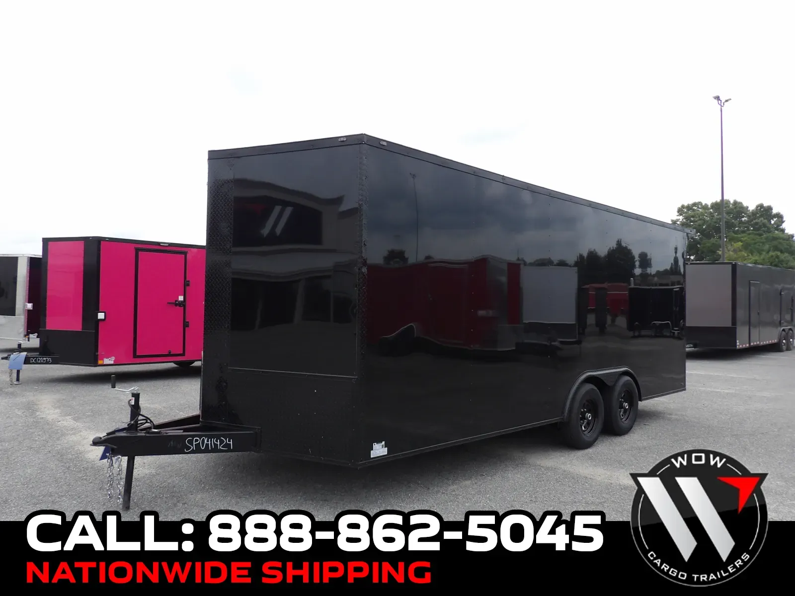 Black 2027 Steel Pines Cargo 8.5X20 TA Custom for sale in Cochran, GA