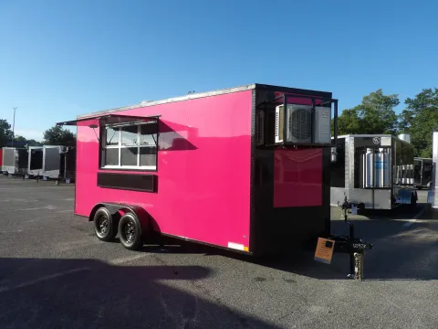 Another view of 2027 Diamond Cargo 7X16 Con Custom for sale in Cochran, GA at WOW Cargo Trailers