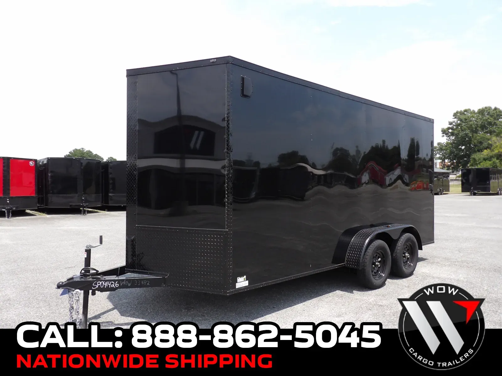 Black 2027 Steel Pines Cargo 7X16 TA Custom for sale in Cochran, GA