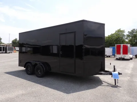 Another view of 2027 Steel Pines Cargo 7X16 TA Custom for sale in Cochran, GA at WOW Cargo Trailers