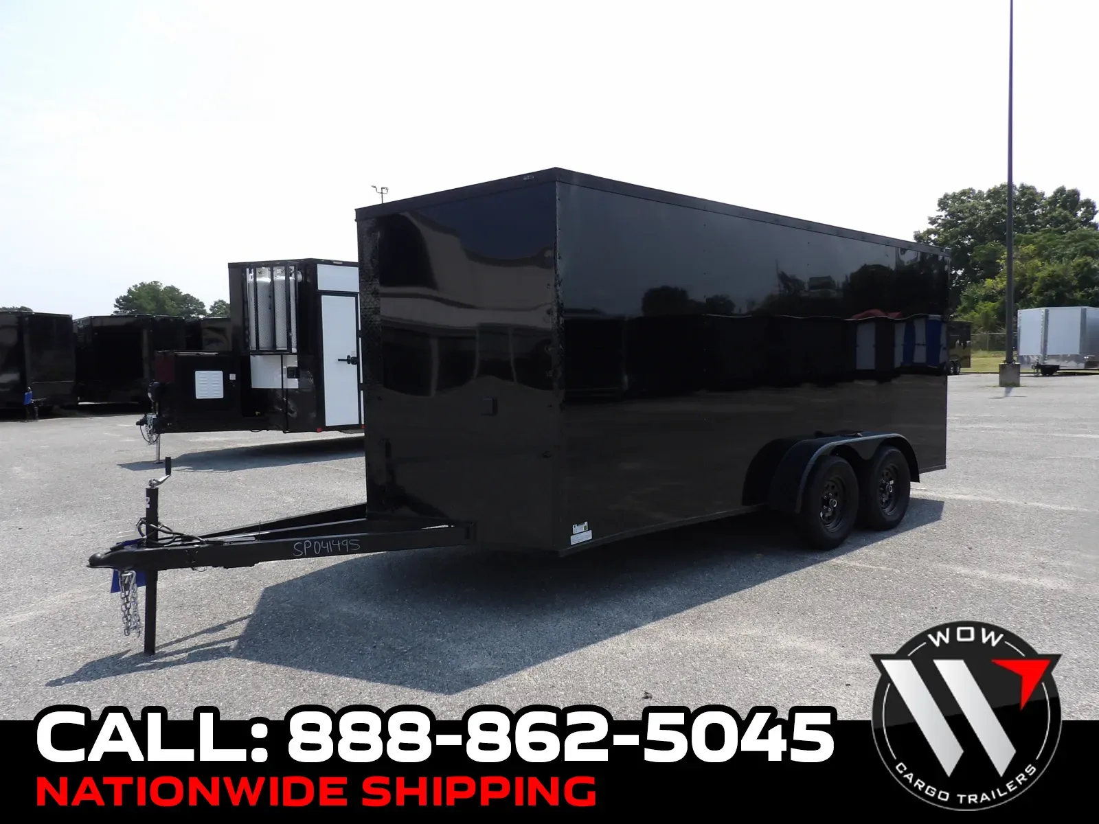 Black 2027 Steel Pines Cargo 7X16 TA S1 for sale in Cochran, GA