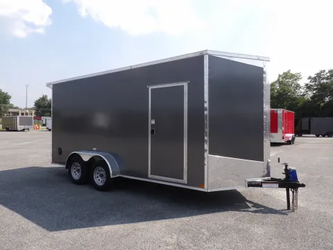 Another view of 2027 Seed Cargo 7X16 TA S1 for sale in Cochran, GA at WOW Cargo Trailers