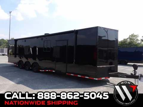Black 2027 Steel Pines Cargo 8.5X34 Custom Race for sale in Cochran, GA