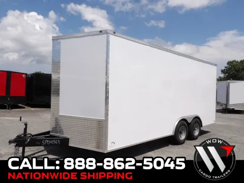 White 2027 Steel Pines Cargo 8.5X18 TA for sale in Cochran, GA