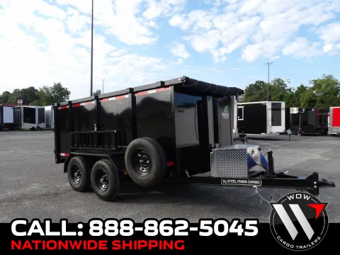 Black 2027 Steel Pines Cargo 6X12X4 for sale in Cochran, GA