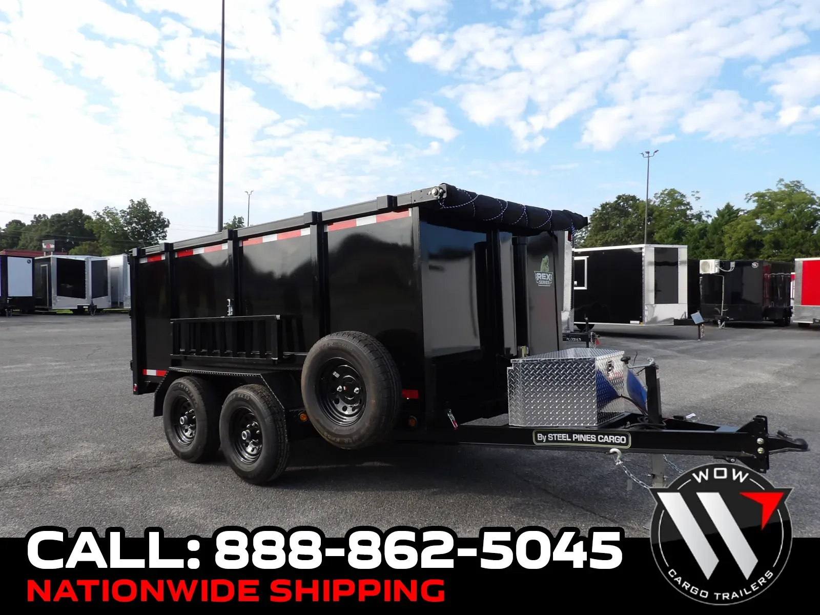 Black 2027 Steel Pines Cargo 6X12X4 for sale in Cochran, GA