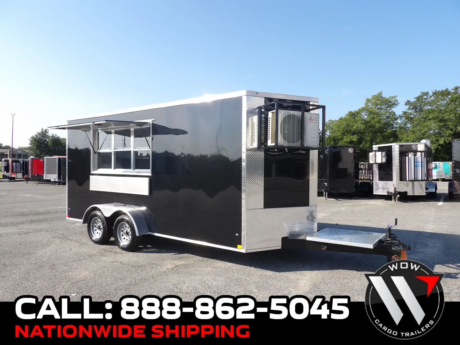 Black 2027 Diamond Cargo 7X16 Con Custom for sale in Cochran, GA