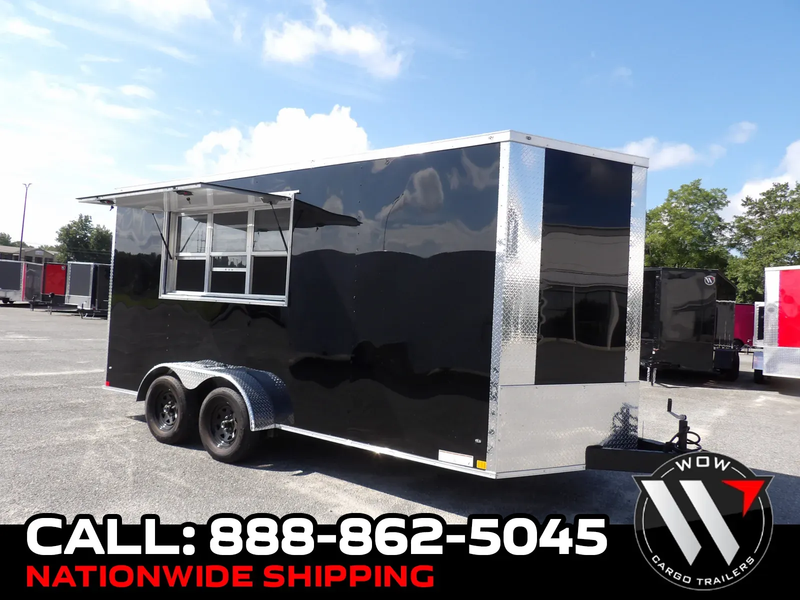 Black 2027 Diamond Cargo 7X16 Con Custom for sale in Cochran, GA