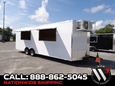 White 2027 Steel Pines Cargo 8.5X24 TA for sale in Cochran, GA