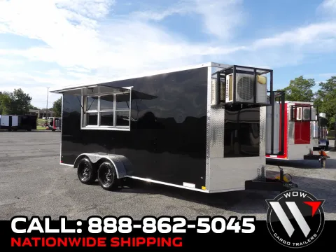 Black 2027 Diamond Cargo 7X16 Con Custom for sale in Cochran, GA