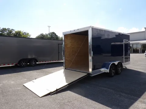 Another view of 2027 Steel Pines Cargo 7X16 TA S1 for sale in Cochran, GA at WOW Cargo Trailers