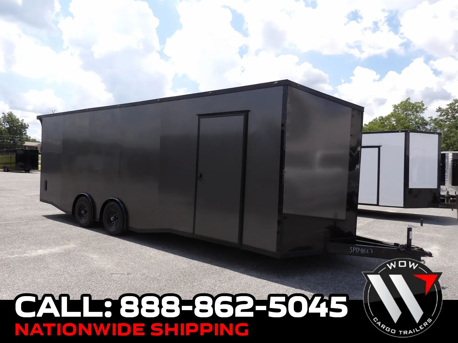Black 2027 Steel Pines Cargo 8.5X24 Custom Race for sale in Cochran, GA