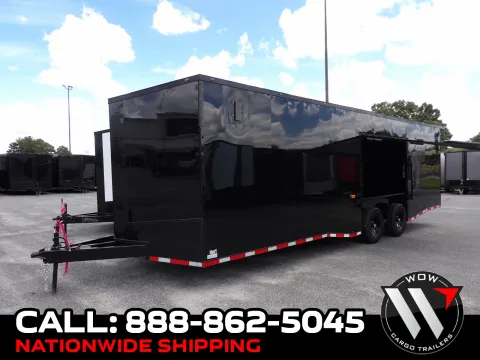 Black 2027 Steel Pines Cargo 8.5X28 Custom Race for sale in Cochran, GA