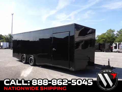 Black 2027 Steel Pines Cargo 8.5X24 Custom Race for sale in Cochran, GA