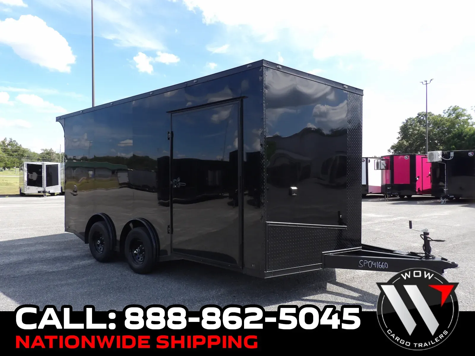 Black 2027 Steel Pines Cargo 8.5X16 Custom Race for sale in Cochran, GA