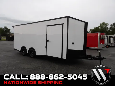 White 2027 Steel Pines Cargo 8.5X20 Custom Race for sale in Cochran, GA