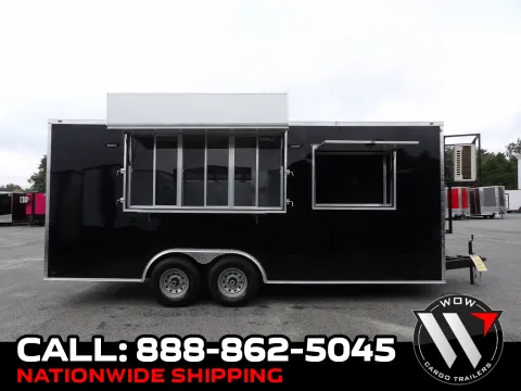 Black 2027 Steel Pines Cargo 8.5X20 Con Custom for sale in Cochran, GA