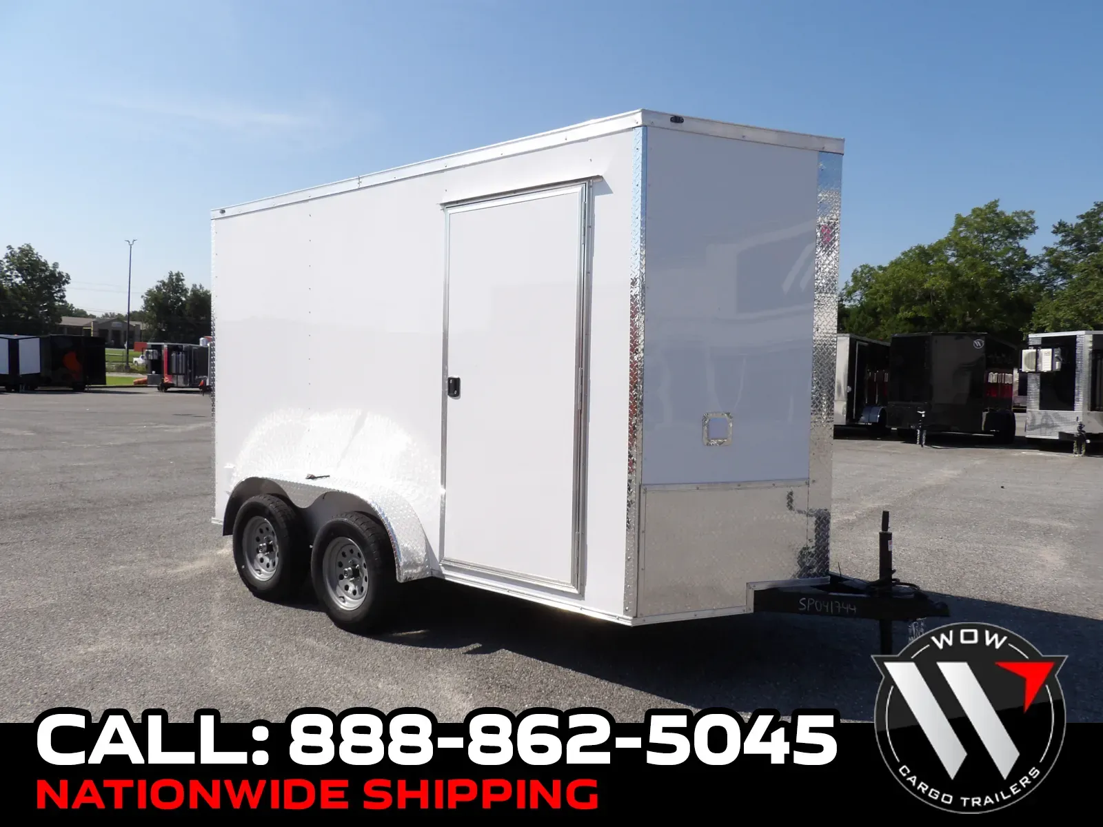 White 2027 Steel Pines Cargo 6X12 TA Custom for sale in Cochran, GA