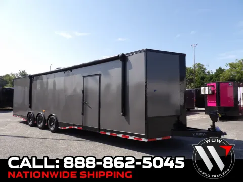 Black 2027 Steel Pines Cargo 8.5x34 TTA Race Ready for sale in Cochran, GA