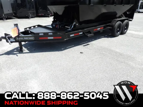 Black 2026 Steel Pines Cargo 16' BP Roll Off Trailer for sale in Cochran, GA