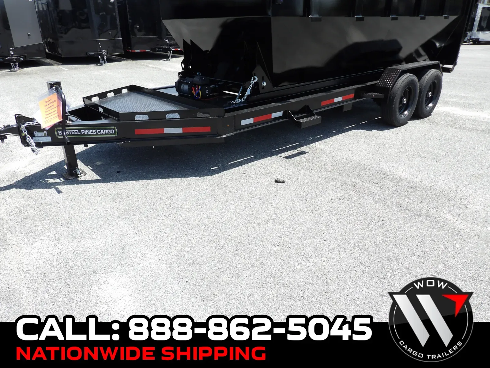 Black 2026 Steel Pines Cargo 16' BP Roll Off Trailer for sale in Cochran, GA