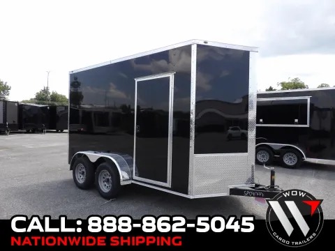 Black 2027 Steel Pines Cargo 6X12 TA for sale in Cochran, GA
