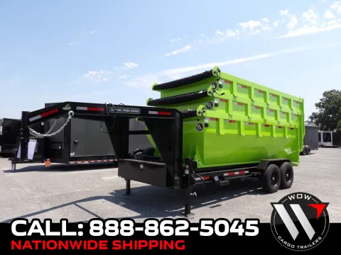 Green 2027 Steel Pines Cargo 16' Roll Off Bin for sale in Cochran, GA