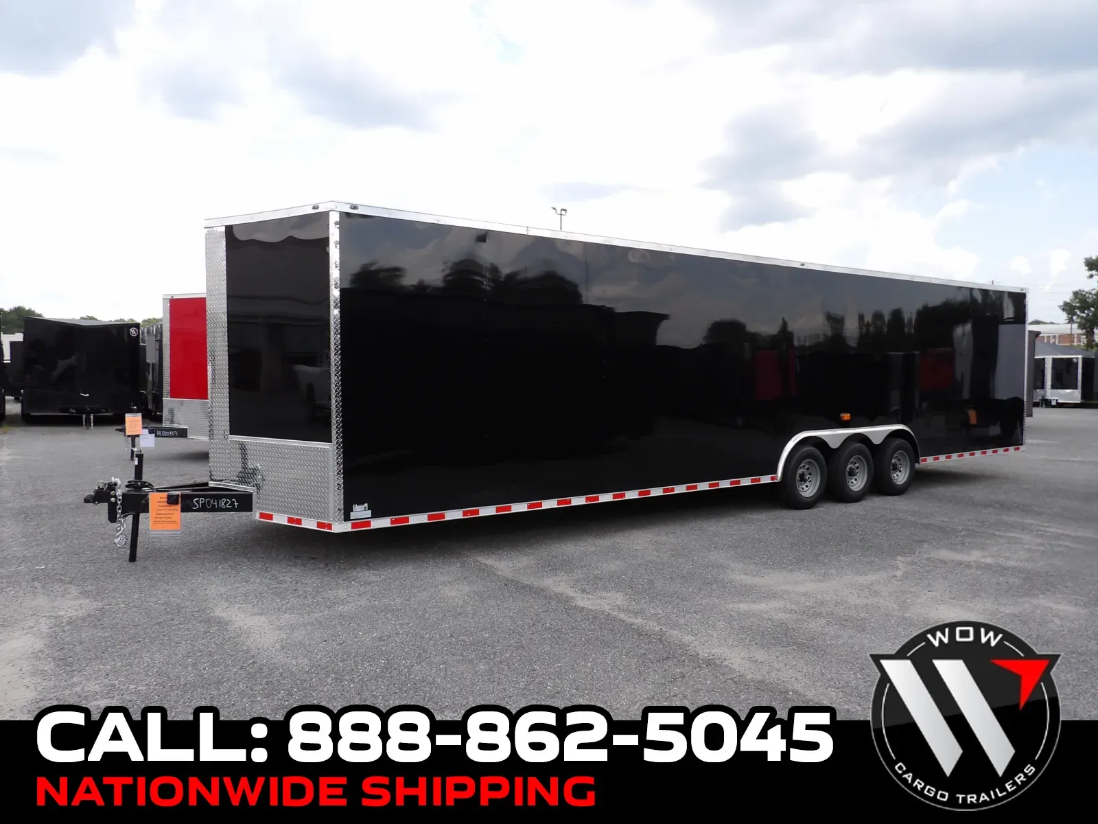 Black 2027 Steel Pines Cargo 8.5X34 Custom for sale in Cochran, GA