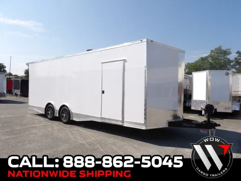 White 2027 Steel Pines Cargo 8.5X24 Custom Race for sale in Cochran, GA
