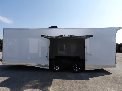 Another view of 2027 Steel Pines Cargo 8.5X24 Custom Race for sale in Cochran, GA at WOW Cargo Trailers