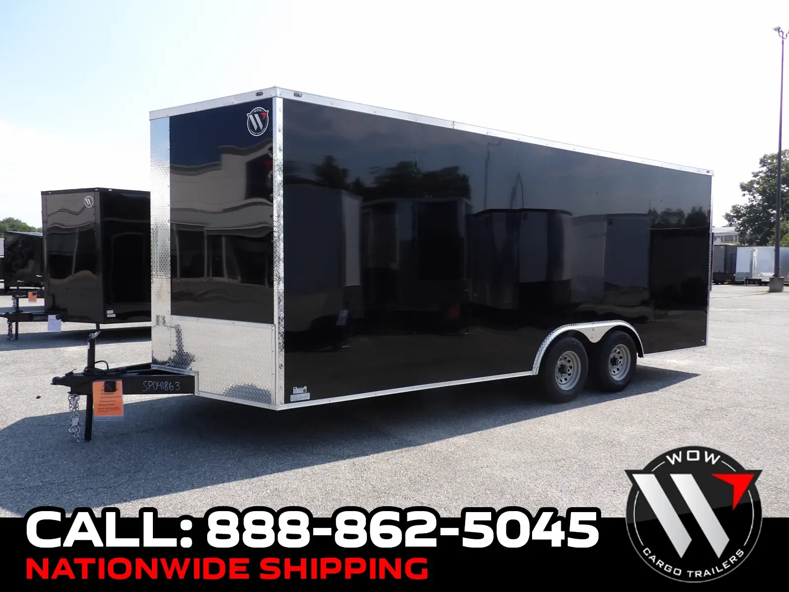 Black 2027 Steel Pines Cargo 8.5X20 TA Custom for sale in Cochran, GA