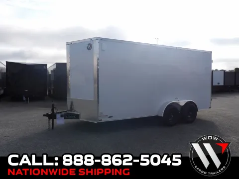 White 2027 Hook & Line Cargo 7X16 TA Custom for sale in Cochran, GA