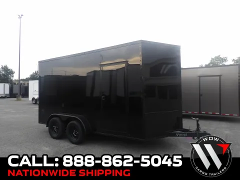 Black 2027 Steel Pines Cargo 7X14 TA Custom for sale in Cochran, GA