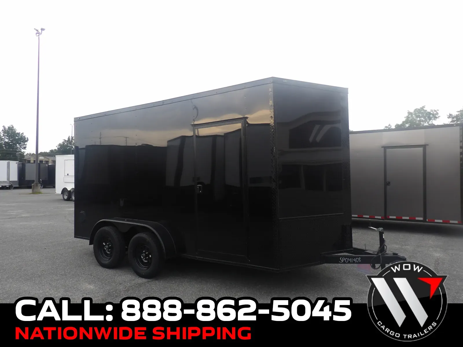 Black 2027 Steel Pines Cargo 7X14 TA Custom for sale in Cochran, GA