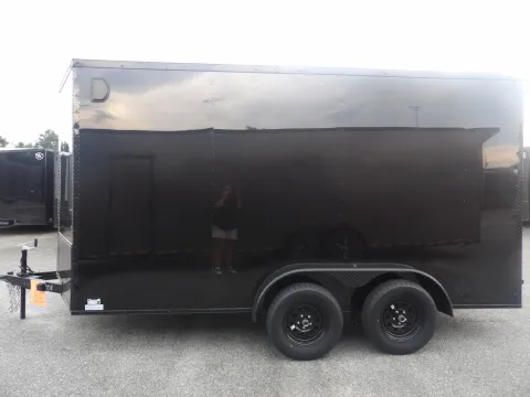 Another view of 2027 Steel Pines Cargo 7X14 TA Custom for sale in Cochran, GA at WOW Cargo Trailers