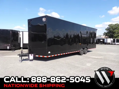 Black 2027 Steel Pines Cargo 8.5X28 Custom for sale in Cochran, GA