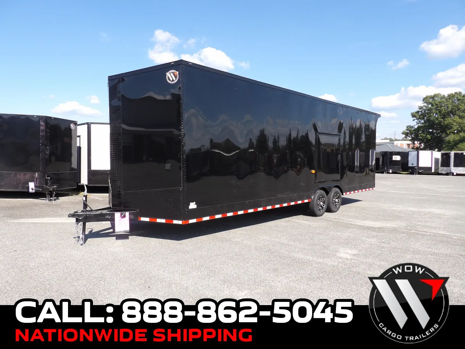 Black 2027 Steel Pines Cargo 8.5X28 Custom for sale in Cochran, GA