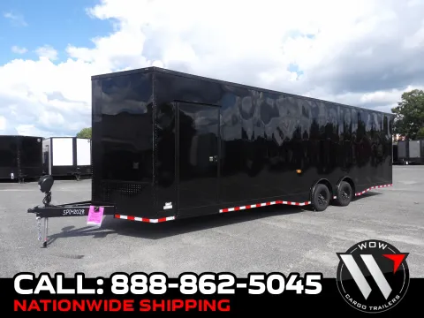 Black 2027 Steel Pines Cargo 8.5X30 Custom Race for sale in Cochran, GA