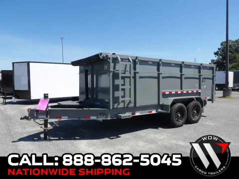Gray 2027 Panther Cargo 7x16x4 Dump for sale in Cochran, GA