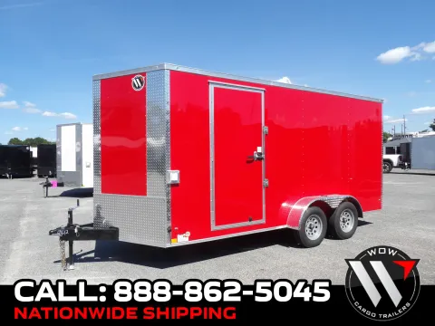 Red 2027 Diamond Cargo 7X16 Con Custom for sale in Cochran, GA