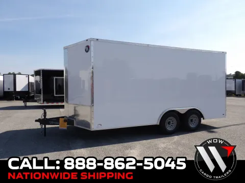 White 2027 Steel Pines Cargo 8.5X16 TA Custom for sale in Cochran, GA