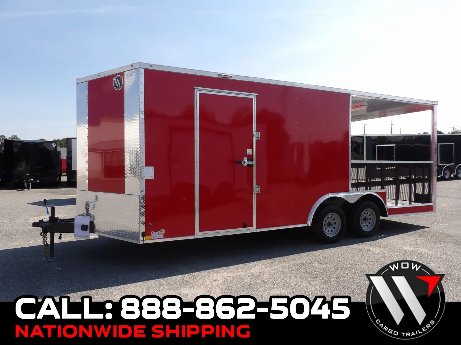 Red 2027 Diamond Cargo 8.5X20 BBQ Custom for sale in Cochran, GA