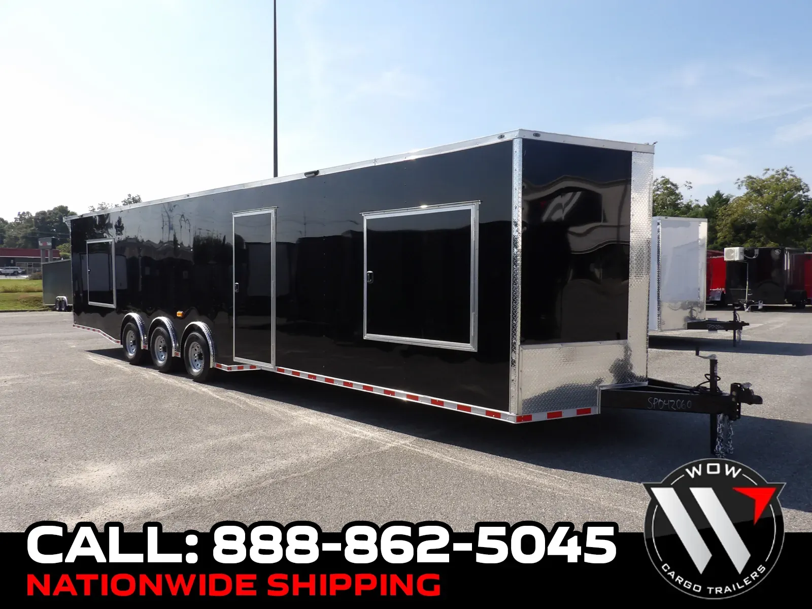 Black 2027 Steel Pines Cargo 8.5X36 Custom for sale in Cochran, GA