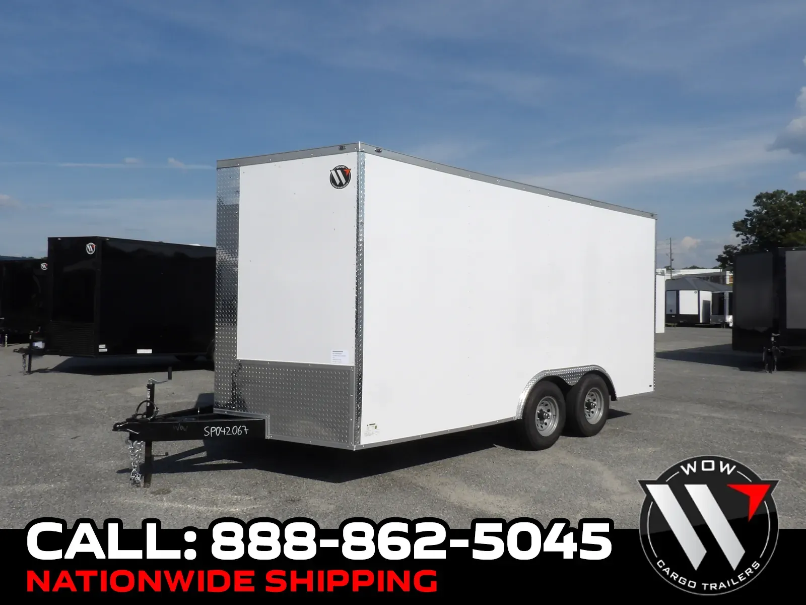 White 2027 Steel Pines Cargo 8.5X16 TA Custom for sale in Cochran, GA