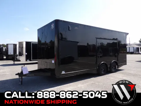 Black 2027 Steel Pines Cargo 8.5X20 TA Custom for sale in Cochran, GA